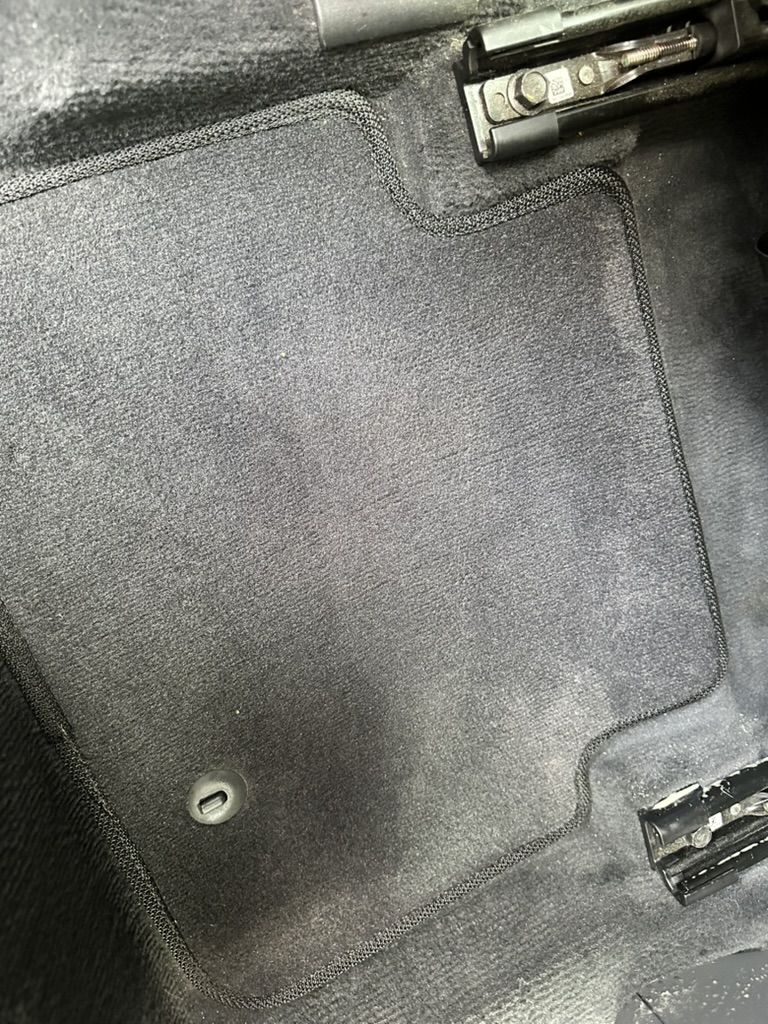 After mobile car detailing - clean spotless carpet professionally cleaned in Raleigh NC